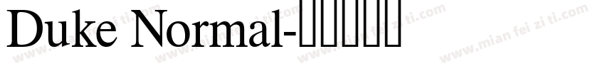 Duke Normal字体转换